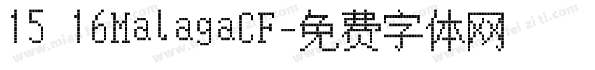 15 16MalagaCF字体转换